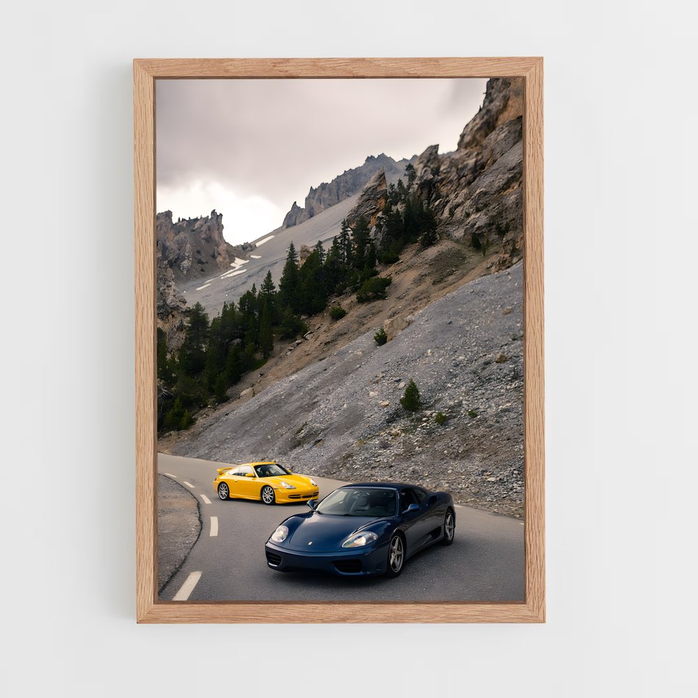 Poster Route des Revêes – affiche Porsche (vue 4)